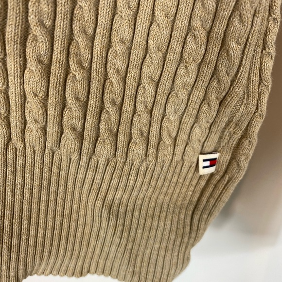 Hooded Sweater Tommy Hilfiger Cable knit Medium - Picture 3 of 5